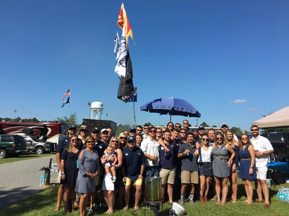 Delta Chi alumni and undergraduates gathered at homecoming
